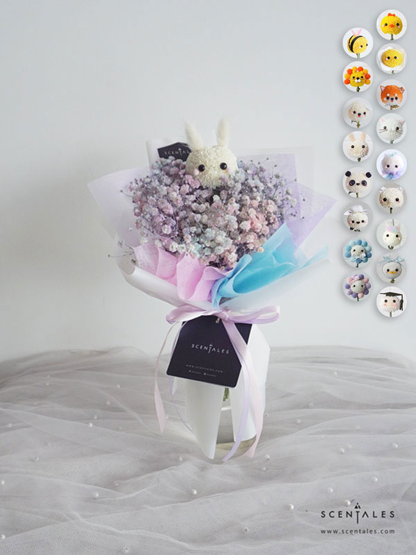 fairy-floss-flower-bouquet-00-600x800 Fairy Floss Petite Flower Bouquet - Image 1